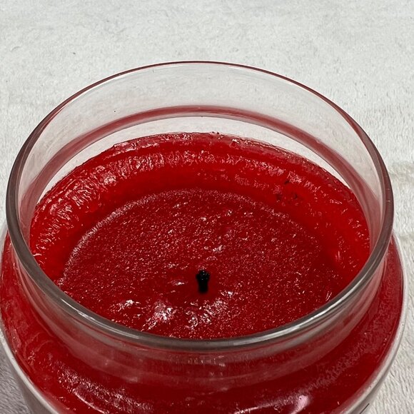 Yankee Candle Mandarin Cranberry Housewarmer Jar Candle .75 Full 14.5 oz Red - Picture 6 of 7